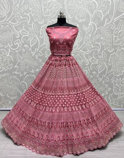 D.NO.2469A TO 2469D BY ANJANI ART HEAVY NET LEHENGA CHOLI MANUFACTURER IN INDIA